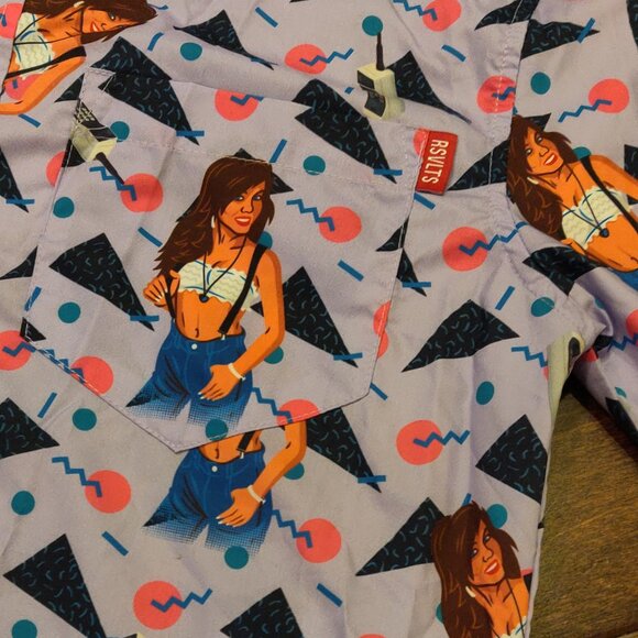 RSVLTS x Saved By The Bell Kelly Kapowski Purple Shirt SIZE SMALL - Picture 5 of 7